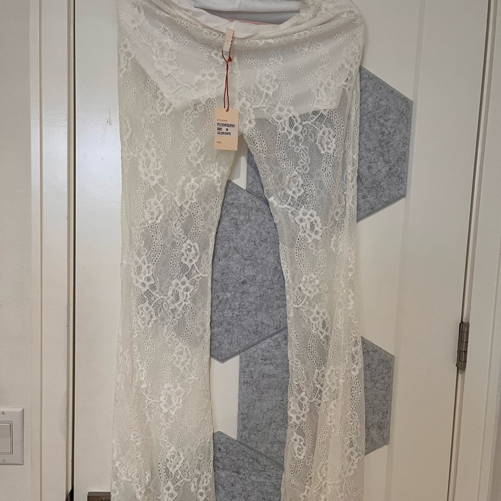 White Lacey Pants
